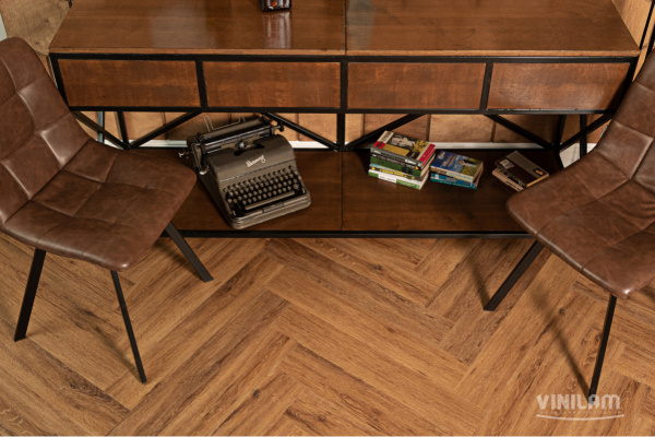 Кварцвиниловая плитка VINILAM PARQUET HERRINGBONE IS11210 Паркет Де Виль